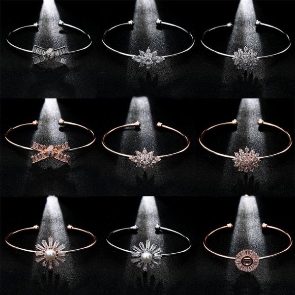 simple adjustable open bangle bracelet fashion crystal flower bowknot charm cuff jewelry gift for women, Black
simple adjustable open bangle bracelet fashion crystal flower bowknot charm cuff jewelry gift for women, Black