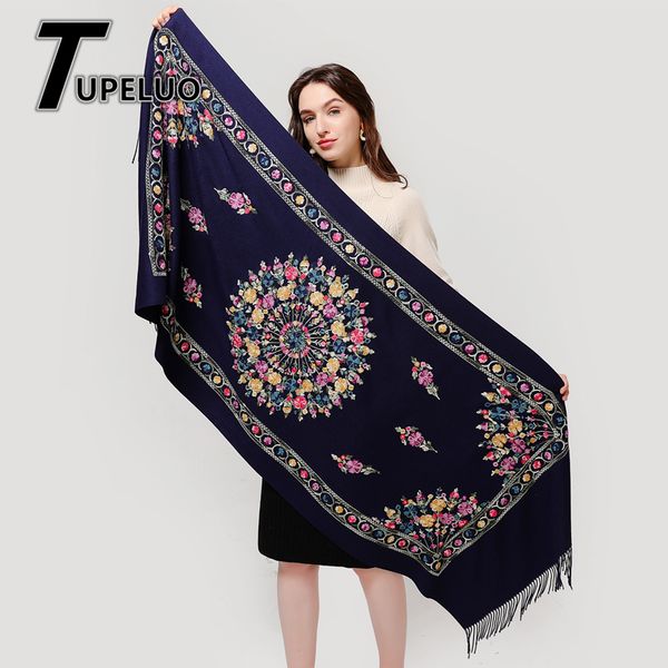 elegant floral embroidery cashmere scarf women 2020 new fashion tassels thicken warm winter scarves shawls wraps, Blue;gray
elegant floral embroidery cashmere scarf women 2020 new fashion tassels thicken warm winter scarves shawls wraps, Blue;gray