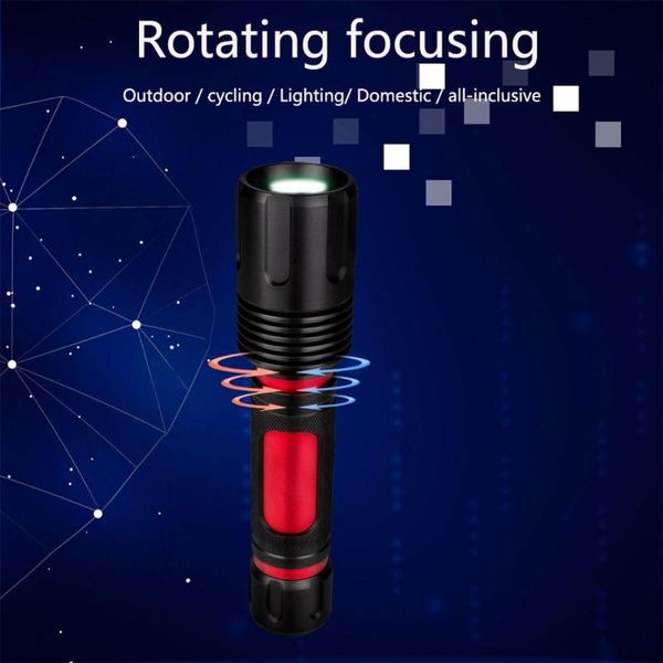 p50 led 5 modes working torch rotatary zoom lanterna waterproof camping light t6 flashlamp power by 2*18650 battery
p50 led 5 modes working torch rotatary zoom lanterna waterproof camping light t6 flashlamp power by 2*18650 battery