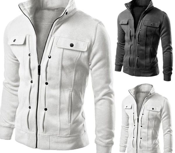 jacket men casual baseball jacket zipper jackets autumn winter fleece coat bomber overcoat stand collar fashion male outwear coa, Black;brown
jacket men casual baseball jacket zipper jackets autumn winter fleece coat bomber overcoat stand collar fashion male outwear coa, Black;brown