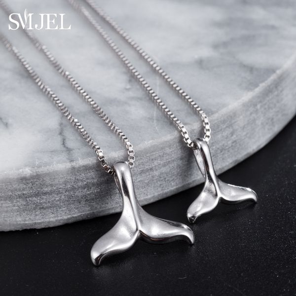 smjel double whale tail necklaces & pendants for women mermaid choker necklace collares fashion jewelry valentine's gifts, Silver
smjel double whale tail necklaces & pendants for women mermaid choker necklace collares fashion jewelry valentine's gifts, Silver