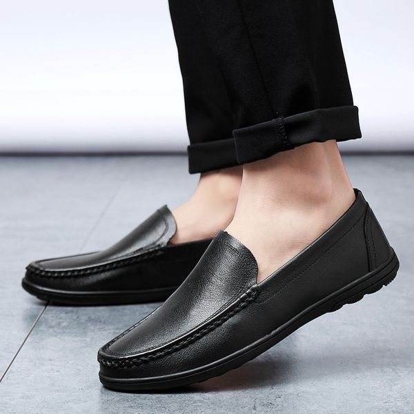 genuine leather men casual shoes loafers slip on casual flats shoes outdoor moccasins soft breathable men loafers oxfords, Black
genuine leather men casual shoes loafers slip on casual flats shoes outdoor moccasins soft breathable men loafers oxfords, Black