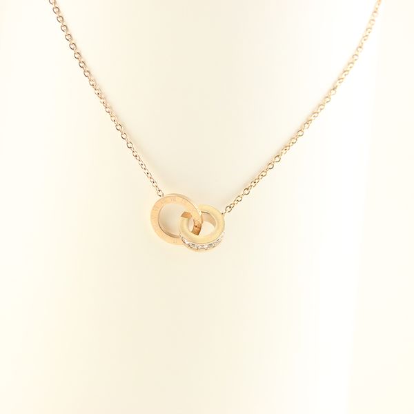 2020 new ins contracted temperament 18 k rose gold chain necklace female clavicle niche design feeling mosaic gold double loop, Silver
2020 new ins contracted temperament 18 k rose gold chain necklace female clavicle niche design feeling mosaic gold double loop, Silver