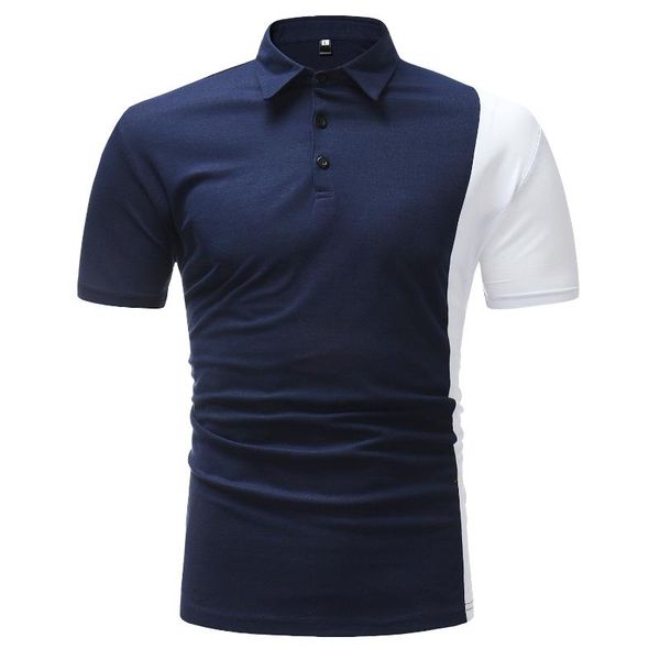 casual contrast color shirt men patchwork short sleeve summer polos shirts slim fit anti-pilling polos para hombre, White;black
casual contrast color shirt men patchwork short sleeve summer polos shirts slim fit anti-pilling polos para hombre, White;black