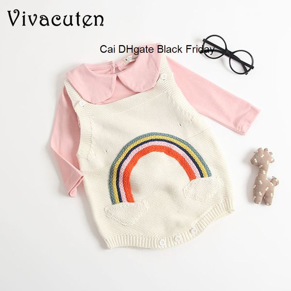 autumn baby girls rompers with rainbow pattern vest kids knitted climbing clothes 0-3 years children's clothing rompers, Blue
autumn baby girls rompers with rainbow pattern vest kids knitted climbing clothes 0-3 years children's clothing rompers, Blue