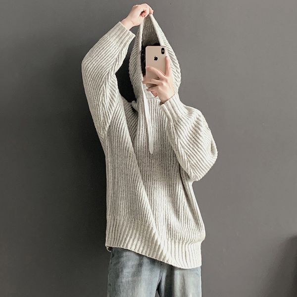 winter hooded sweater men's warm solid color casual knit pullover man sweter clothes loose long-sleeved sweaters men s-xl, White;black
winter hooded sweater men's warm solid color casual knit pullover man sweter clothes loose long-sleeved sweaters men s-xl, White;black