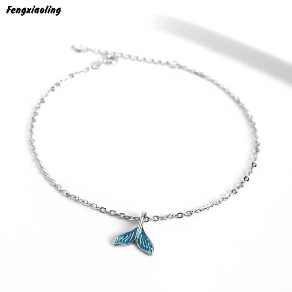 fengxiaoling new fashion 100% genuine 925 sterling silver simple blue fish tail anklets for women fine jewelry cute accessories, Red;blue
fengxiaoling new fashion 100% genuine 925 sterling silver simple blue fish tail anklets for women fine jewelry cute accessories, Red;blue