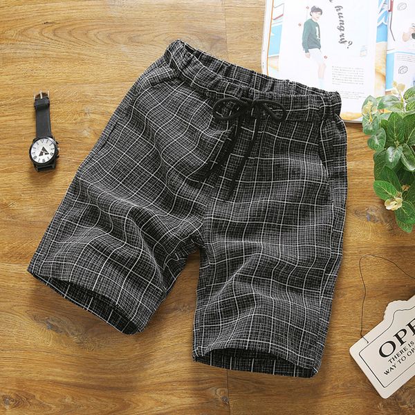 men's shorts summer men korean-style slim fit plaid wear bermuda large trunks 5 pants fashion casual shorts-40, White;black
men's shorts summer men korean-style slim fit plaid wear bermuda large trunks 5 pants fashion casual shorts-40, White;black