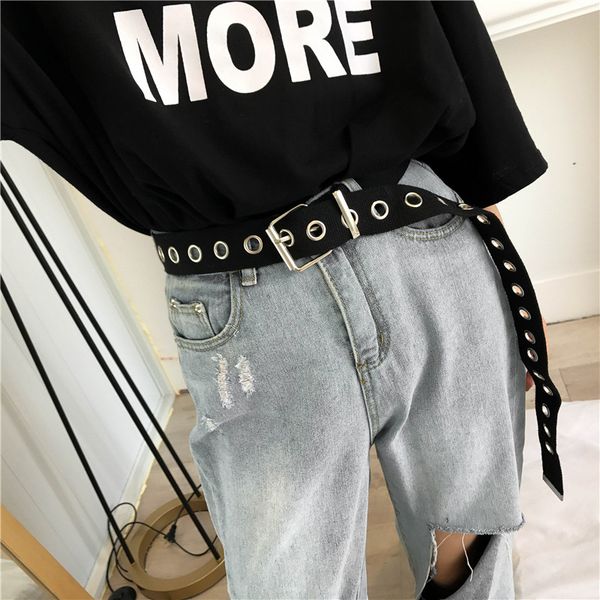 long personality harajuku casual ring black metal belt students jean canvas waist belts tide silver pin buckle, Black;brown
long personality harajuku casual ring black metal belt students jean canvas waist belts tide silver pin buckle, Black;brown