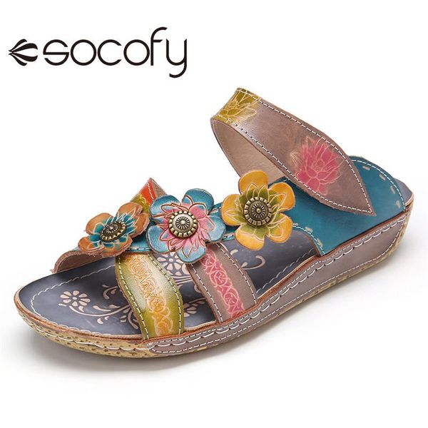 socofy women retro folkways style leather sandals stitching floral metal button flat slippers sandals casual outdoor shoes 2020, Black
socofy women retro folkways style leather sandals stitching floral metal button flat slippers sandals casual outdoor shoes 2020, Black