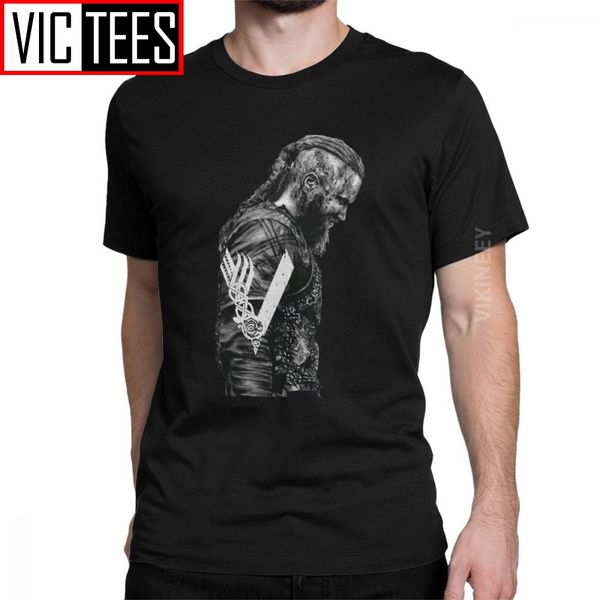 king ragnar lothbrok vikings men's t shirt 2020 odin valhalla viking leisure tshirt cotton adult