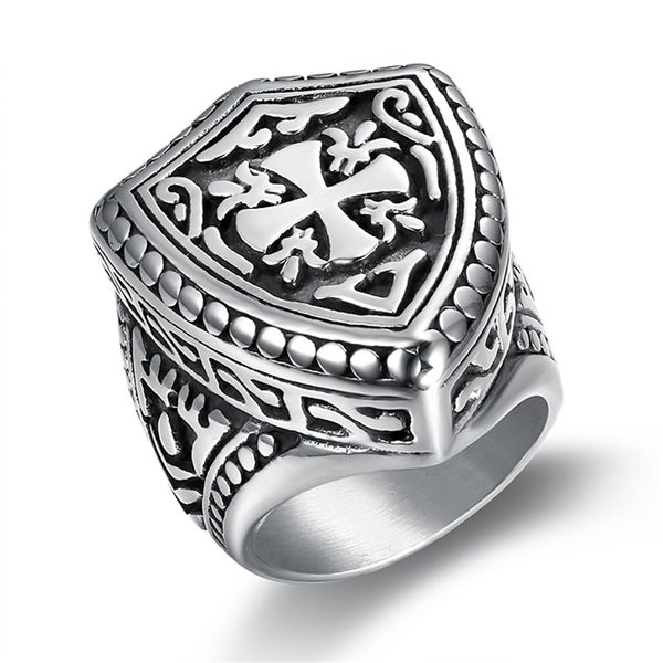 loredana stainless steel rings for women and men.shield carved crucifix regular pattern ring.exquisite jewelry, Golden;silver
loredana stainless steel rings for women and men.shield carved crucifix regular pattern ring.exquisite jewelry, Golden;silver