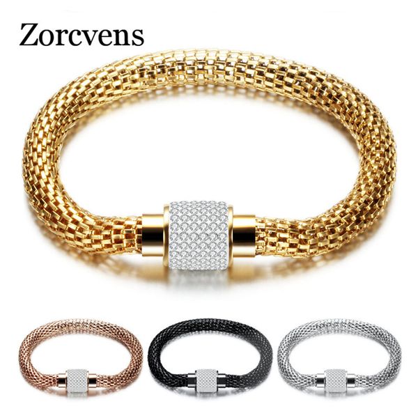 modyle 2020 new cz stone charm bracelets for women stainless steel magnet clasp crystal bracelets & bangles, Black
modyle 2020 new cz stone charm bracelets for women stainless steel magnet clasp crystal bracelets & bangles, Black