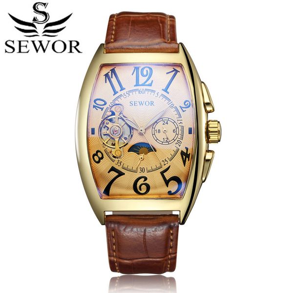 sewor mens watch fully automatic machine hollow mechanical mens watch casual mens watch tourbillon analog, Slivery;brown
sewor mens watch fully automatic machine hollow mechanical mens watch casual mens watch tourbillon analog, Slivery;brown