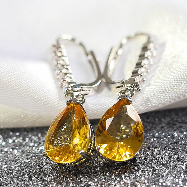 fashion women drop earrings classic girl zircon stone dangle earring jewelry for women wedding statement earrings, Silver
fashion women drop earrings classic girl zircon stone dangle earring jewelry for women wedding statement earrings, Silver