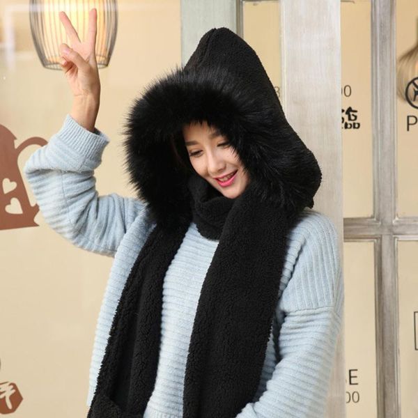 ladies faux fur autumn winter warm fluffy hood scarf hat snood pocket hats gloves soft solid color hats gorros female caps, Blue;gray
ladies faux fur autumn winter warm fluffy hood scarf hat snood pocket hats gloves soft solid color hats gorros female caps, Blue;gray