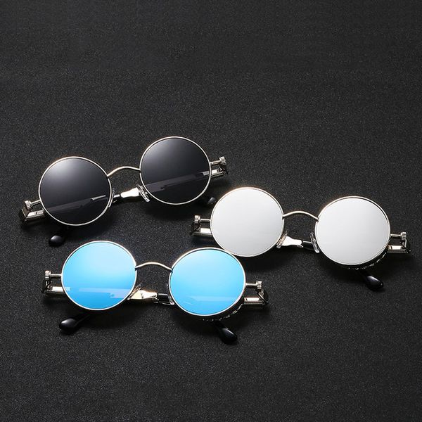 7 colors available popular vintage polarized steampunk sunglasses round metal mirrored eyewear uv400 circle sun glasses, White;black
7 colors available popular vintage polarized steampunk sunglasses round metal mirrored eyewear uv400 circle sun glasses, White;black