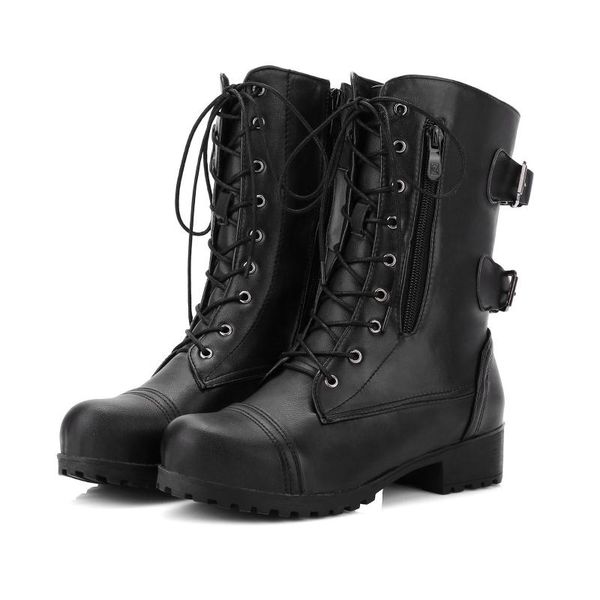 boots dm548 women motorcycle autumn winter plus size 43 square heel round toe pu leather lace up shoes girls, Black
boots dm548 women motorcycle autumn winter plus size 43 square heel round toe pu leather lace up shoes girls, Black
