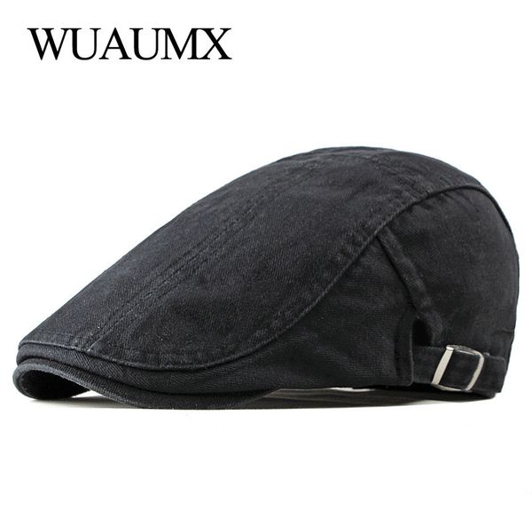 wuaumx simple solid cotton berets hat for men women washed herringbone flat peaked hat casual painter newsboy cap boina hombre, Blue;gray
wuaumx simple solid cotton berets hat for men women washed herringbone flat peaked hat casual painter newsboy cap boina hombre, Blue;gray