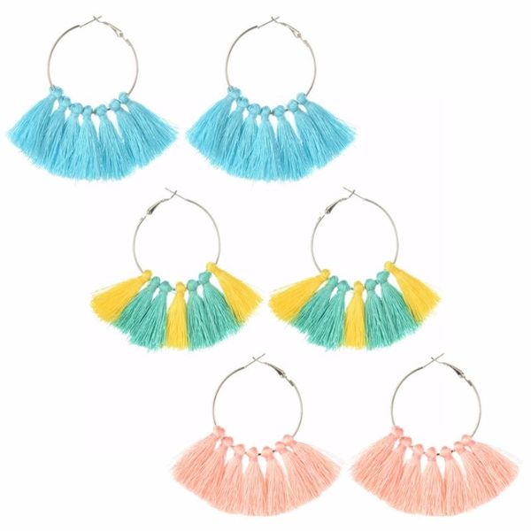 dangle & chandelier fashion bohemian big circle blue pink yellow fringe tassel drop earrings for women summer beach party charms jewelry, Silver
dangle & chandelier fashion bohemian big circle blue pink yellow fringe tassel drop earrings for women summer beach party charms jewelry, Silver