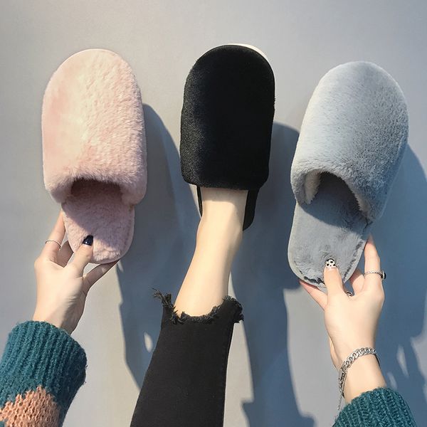 home slippers women's cover toe low luxury slides flat shoes female fur flip flops flock shallow massage designer plush with, Black
home slippers women's cover toe low luxury slides flat shoes female fur flip flops flock shallow massage designer plush with, Black