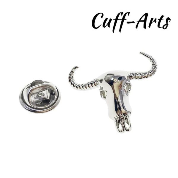 brooch lapel pin for men badge cattle steer head lapel pin badge novelty brooches by cuffarts p10317, Gray
brooch lapel pin for men badge cattle steer head lapel pin badge novelty brooches by cuffarts p10317, Gray