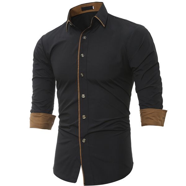 men shirt brand 2020 male long sleeve shirt caueal solid color slim fit black man dress shirts camisa masculina 3xl, White;black
men shirt brand 2020 male long sleeve shirt caueal solid color slim fit black man dress shirts camisa masculina 3xl, White;black