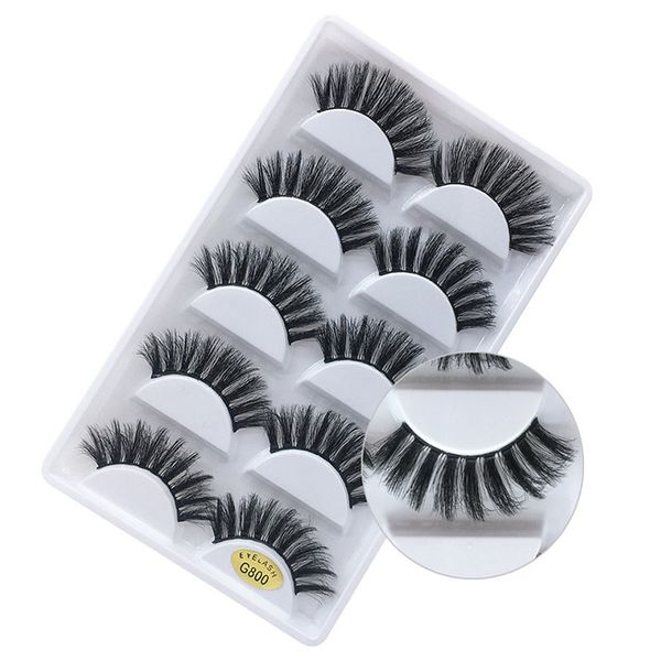 false eyelashes 5 pair black 3d mink hair eye lashes long natural extension makeup tools for women
false eyelashes 5 pair black 3d mink hair eye lashes long natural extension makeup tools for women