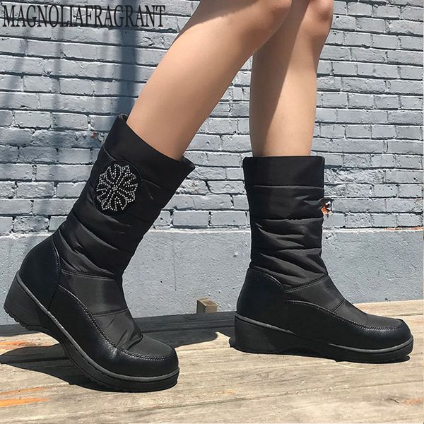 new winter women boots mid-calf down boots female waterproof ladies snow winter shoes woman plush insole botas mujer y475, Black
new winter women boots mid-calf down boots female waterproof ladies snow winter shoes woman plush insole botas mujer y475, Black