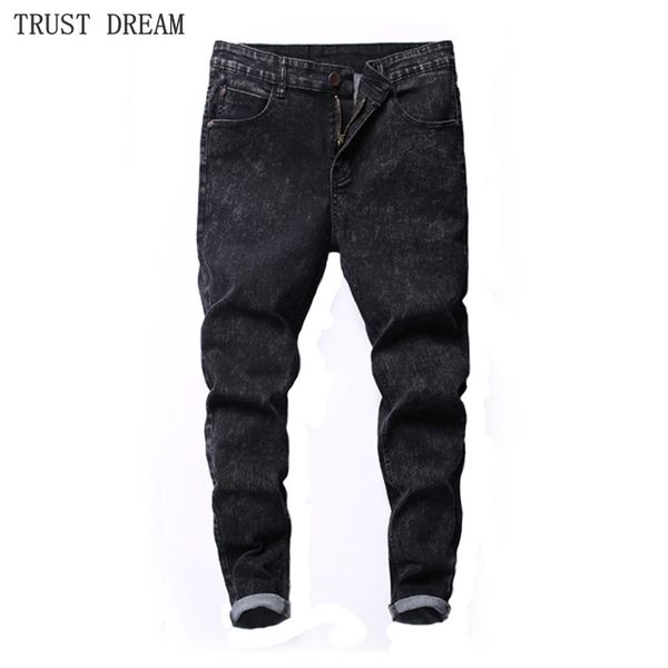 men's jeans autumn black snow washed korean young men skinny casual fashion man personal slim leisure trousers amazing male jean, Blue
men's jeans autumn black snow washed korean young men skinny casual fashion man personal slim leisure trousers amazing male jean, Blue