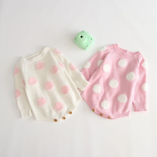 autumn winter knitted baby clothes baby girls bodysuit long sleeve cotton polka dot infant baby toddler sweaters girls jumspuit, Blue
autumn winter knitted baby clothes baby girls bodysuit long sleeve cotton polka dot infant baby toddler sweaters girls jumspuit, Blue