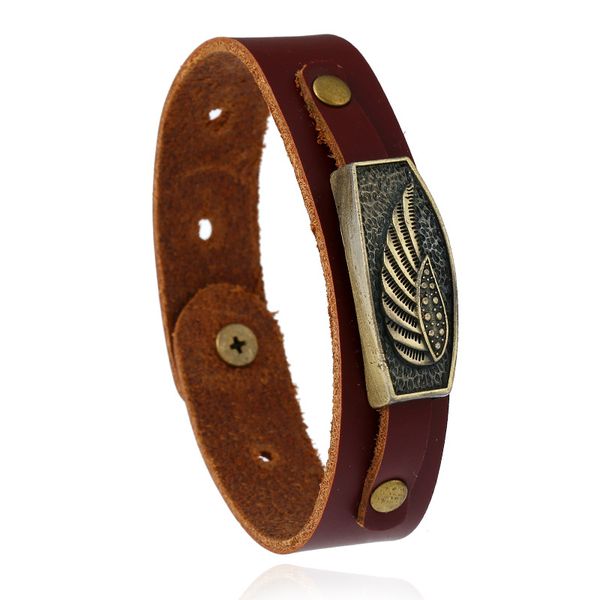 men women cowhide bracelet wristband wing feather leaf charm genuine leather bracelets bangles punk vintage fashion jewelry, Golden;silver
men women cowhide bracelet wristband wing feather leaf charm genuine leather bracelets bangles punk vintage fashion jewelry, Golden;silver