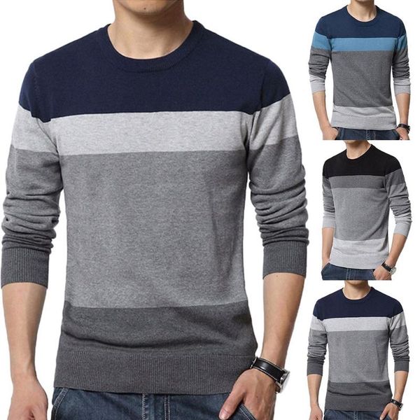 chic men sweaters color block o neck long sleeve pullover sweaters men's blouse knitted sweater, White;black
chic men sweaters color block o neck long sleeve pullover sweaters men's blouse knitted sweater, White;black