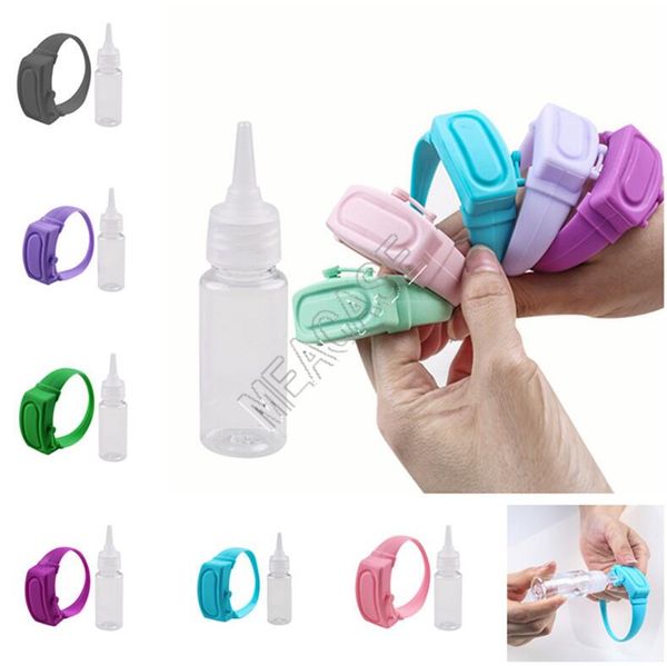 Soft Wrist Hand Sanitizer Dispenser Portable Silicone Hand Sanitizer Bracelet Wearable Wristbands For Hand Washing Sanitizer Holder D81911