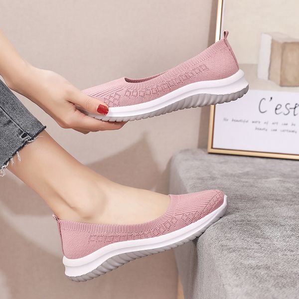 mothers shoes, knitted fabric loafers for women, casual sneakers for spring and summer, flat heels, breathable flat shoes, Black
mothers shoes, knitted fabric loafers for women, casual sneakers for spring and summer, flat heels, breathable flat shoes, Black