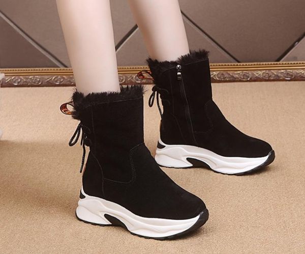 breathable winter lace-up warm shoes women new arrival metal belt buckle women snow boots plush inside good quality, Black
breathable winter lace-up warm shoes women new arrival metal belt buckle women snow boots plush inside good quality, Black