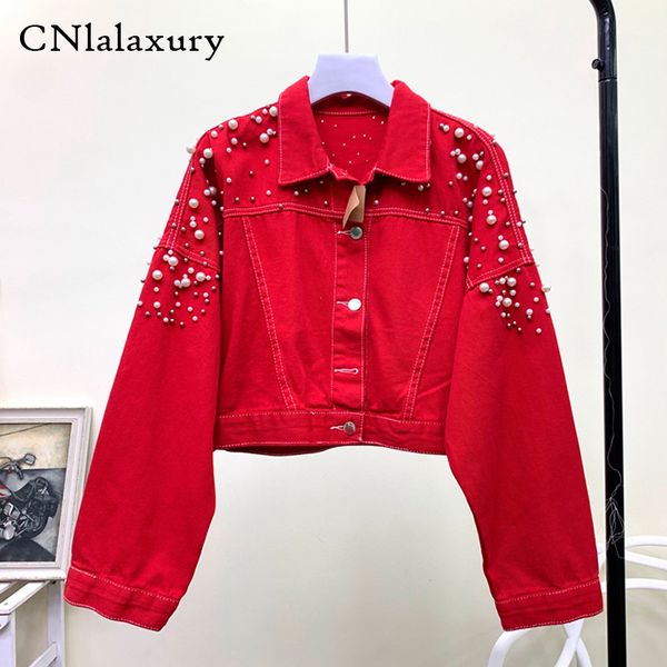 new spring women coat harajuku red denim jacket beaded short white casual jeans jacket student basic coats outfit veste femme, Black;brown
new spring women coat harajuku red denim jacket beaded short white casual jeans jacket student basic coats outfit veste femme, Black;brown