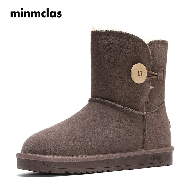 minmclas women's fashion snow boots winter buckle warm 15cm plush boots female suede shoes mid-calf australian classic, Black
minmclas women's fashion snow boots winter buckle warm 15cm plush boots female suede shoes mid-calf australian classic, Black