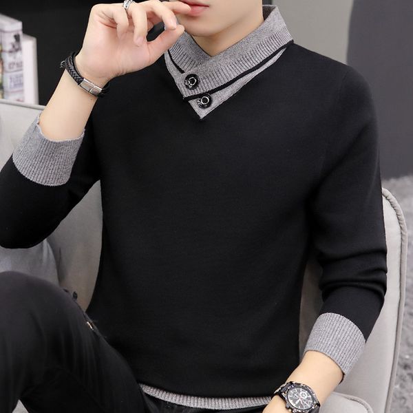 2020 winter new men's jumper sweater thick sweater men's trend fake two pieces of black, navy, red, khaki, personality hip-hop des, White;black
2020 winter new men's jumper sweater thick sweater men's trend fake two pieces of black, navy, red, khaki, personality hip-hop des, White;black