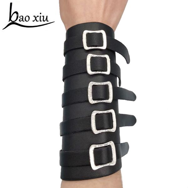 2020 new fashion punk faux leather bracelets metal buckle bangles men women exaggerated jewelry wrap bracelet hand straps, Black
2020 new fashion punk faux leather bracelets metal buckle bangles men women exaggerated jewelry wrap bracelet hand straps, Black