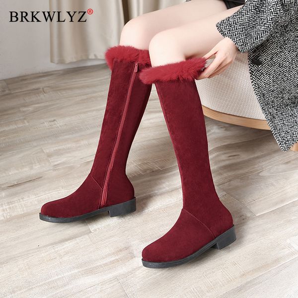 2020 big size 34-48 fashion winter snow boots low heel round toe knee high boots keep warm solid color women, Black
2020 big size 34-48 fashion winter snow boots low heel round toe knee high boots keep warm solid color women, Black
