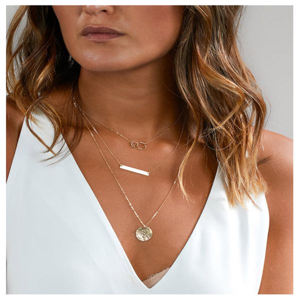 cowbread multi layer women necklace rectangular piece simple necklace lasso clavicle chain neck fashion jewelry, Silver
cowbread multi layer women necklace rectangular piece simple necklace lasso clavicle chain neck fashion jewelry, Silver