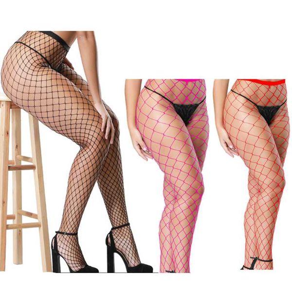 women transparent slim fishnet pantyhose club party net holes black tights thigh high stockings, Black;white
women transparent slim fishnet pantyhose club party net holes black tights thigh high stockings, Black;white