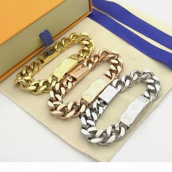 new come fashion style men lady women titanium steel 18k plated gold thick chain bracelets with carving four leaf flower v letter pendant, Black
new come fashion style men lady women titanium steel 18k plated gold thick chain bracelets with carving four leaf flower v letter pendant, Black