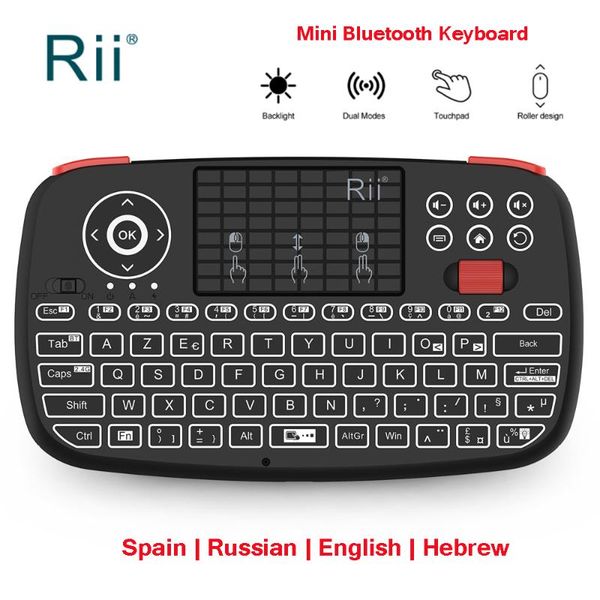 2020 bluetooth keyboard rii i4 2.4g mini russian english spain wireless keyboard with backlit air mouse for windows android box
2020 bluetooth keyboard rii i4 2.4g mini russian english spain wireless keyboard with backlit air mouse for windows android box
