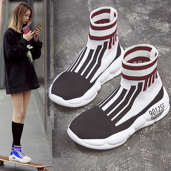 women walking shoes vulcanized sock shoes high trainers breathable sneakers ladies casual chaussures femme 35-40
women walking shoes vulcanized sock shoes high trainers breathable sneakers ladies casual chaussures femme 35-40