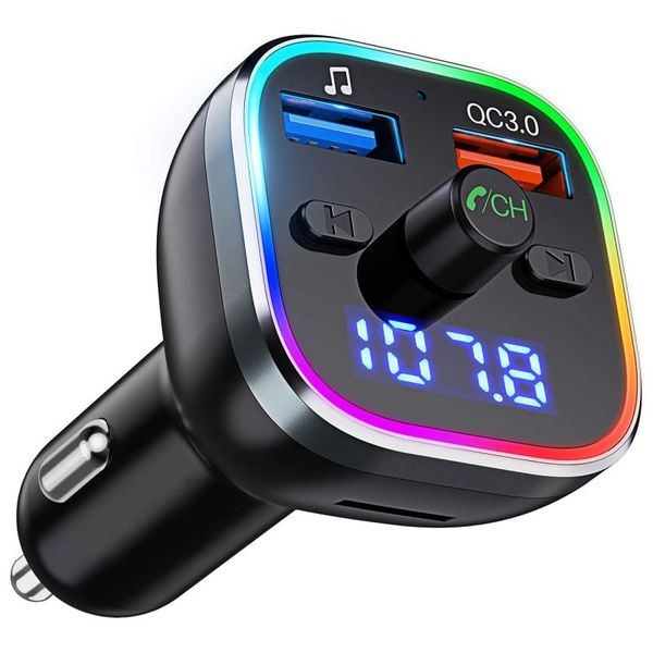 car bluetooth 5.0 fm transmitter with 6 rgb colorful light auto mp3 player hands-calling usb fast charging car electrical
car bluetooth 5.0 fm transmitter with 6 rgb colorful light auto mp3 player hands-calling usb fast charging car electrical