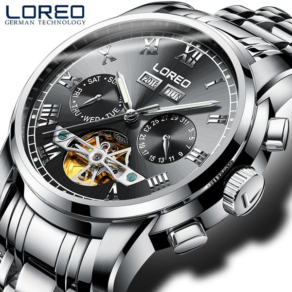 wristwatches loreo mens watches luxury tourbillon waterproof mechanical watch men automatic business skeleton montre homme, Slivery;brown
wristwatches loreo mens watches luxury tourbillon waterproof mechanical watch men automatic business skeleton montre homme, Slivery;brown