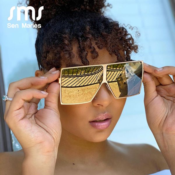 sunglasses oversized square women 2021 fashion metal frame vintage men mirror blue gold sun glasses uv400 oculos, White;black
sunglasses oversized square women 2021 fashion metal frame vintage men mirror blue gold sun glasses uv400 oculos, White;black