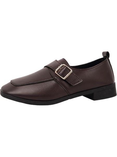 british retro small leather shoes women 2020 new fashion square head single shoes wild loafers, Black
british retro small leather shoes women 2020 new fashion square head single shoes wild loafers, Black